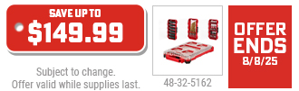 FLASH SALE - Free Impact Duty 60pc. SHOCKWAVE PACKOUT Set w/ $250+ in Tons of In Stock PACKOUT