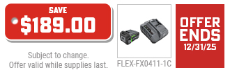 FLEX - Free 5.0Ah Starter Kit w/ 5-7/8