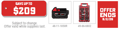 Milwaukee - Free MX Portable Battery Extension or Select M18 Tool w/ Select MX FUEL Kit