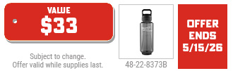 Milwaukee FLASH SALE - FREE Packout Bottle with any $199 in stock purchase