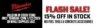 World of Concrete! 15% Off In Stock MX FUEL Tools & Concrete Accessories