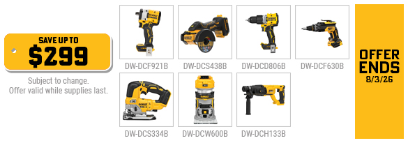DeWalt - Free Select 20V Bare Tool w/ Reduced Price 5.0Ah Battery 2-Pack
