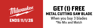 Milwaukee - Buy (3) Metal Cutting Saw Blades Get (1) Blade Free