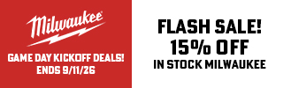 Milwaukee FLASH SALE - Milwaukee FLASH SALE - NFL Kickoff Deals! 15% Off In Stock Milwaukee