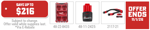 Milwaukee - Buy M12 FUEL Propex Kit Get Free Goods Package E-REBATE