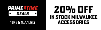 Milwaukee - Prime Day FLASH SALE 20% Off Accessories